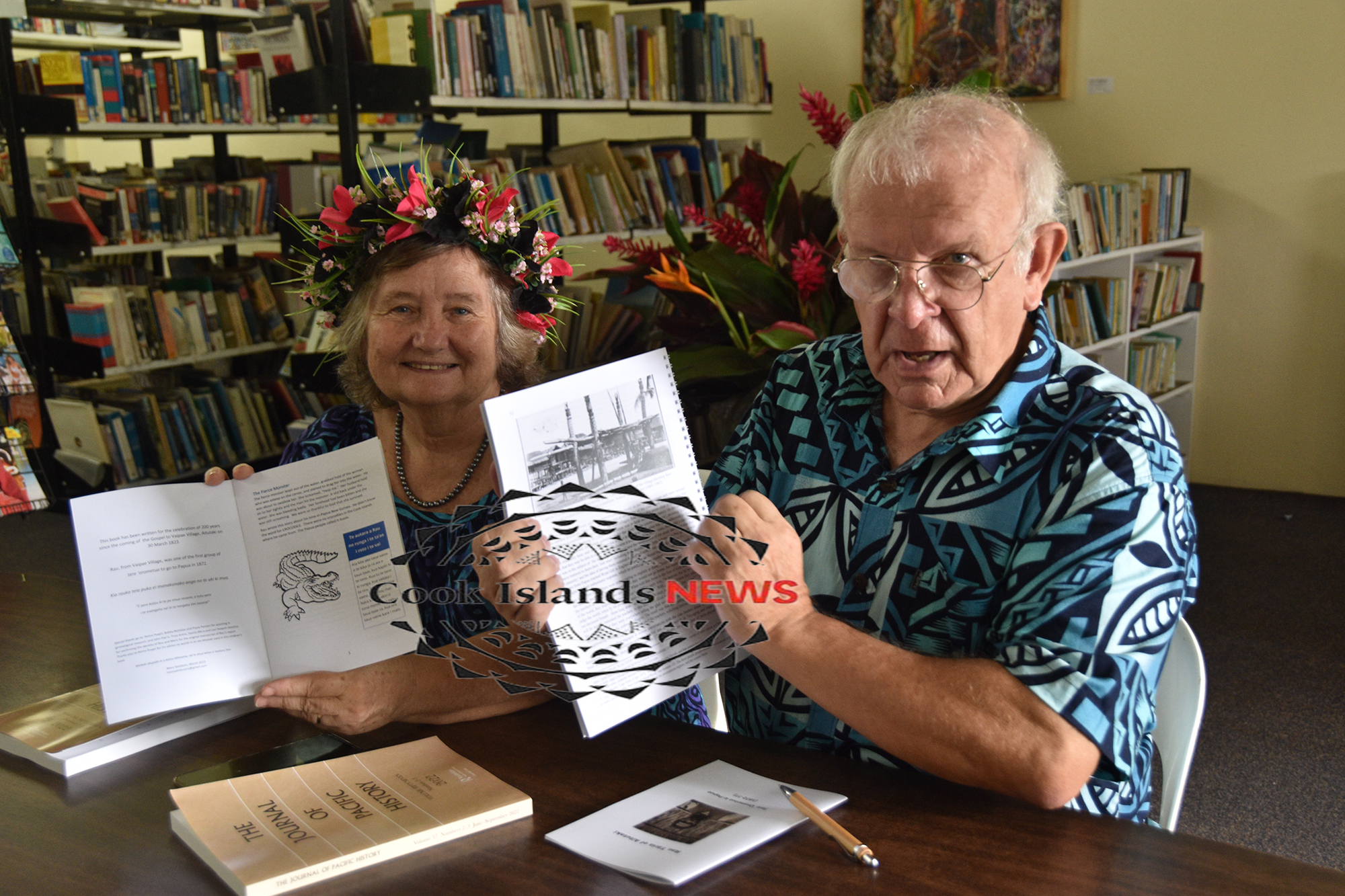 Journal featuring writings of Aitutakian Missionary donated to National Library