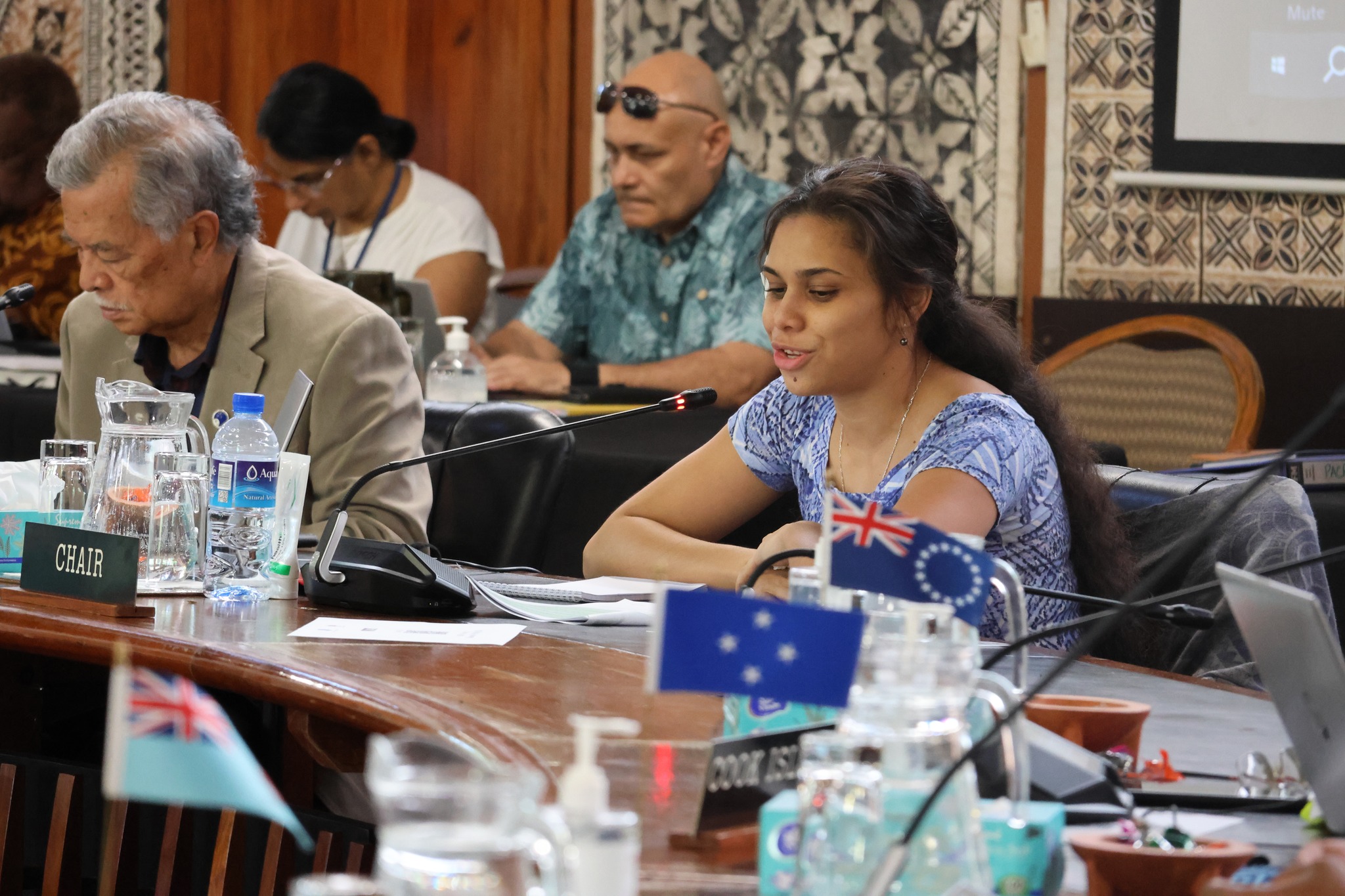 Antonina Browne chairs meetings in Fiji