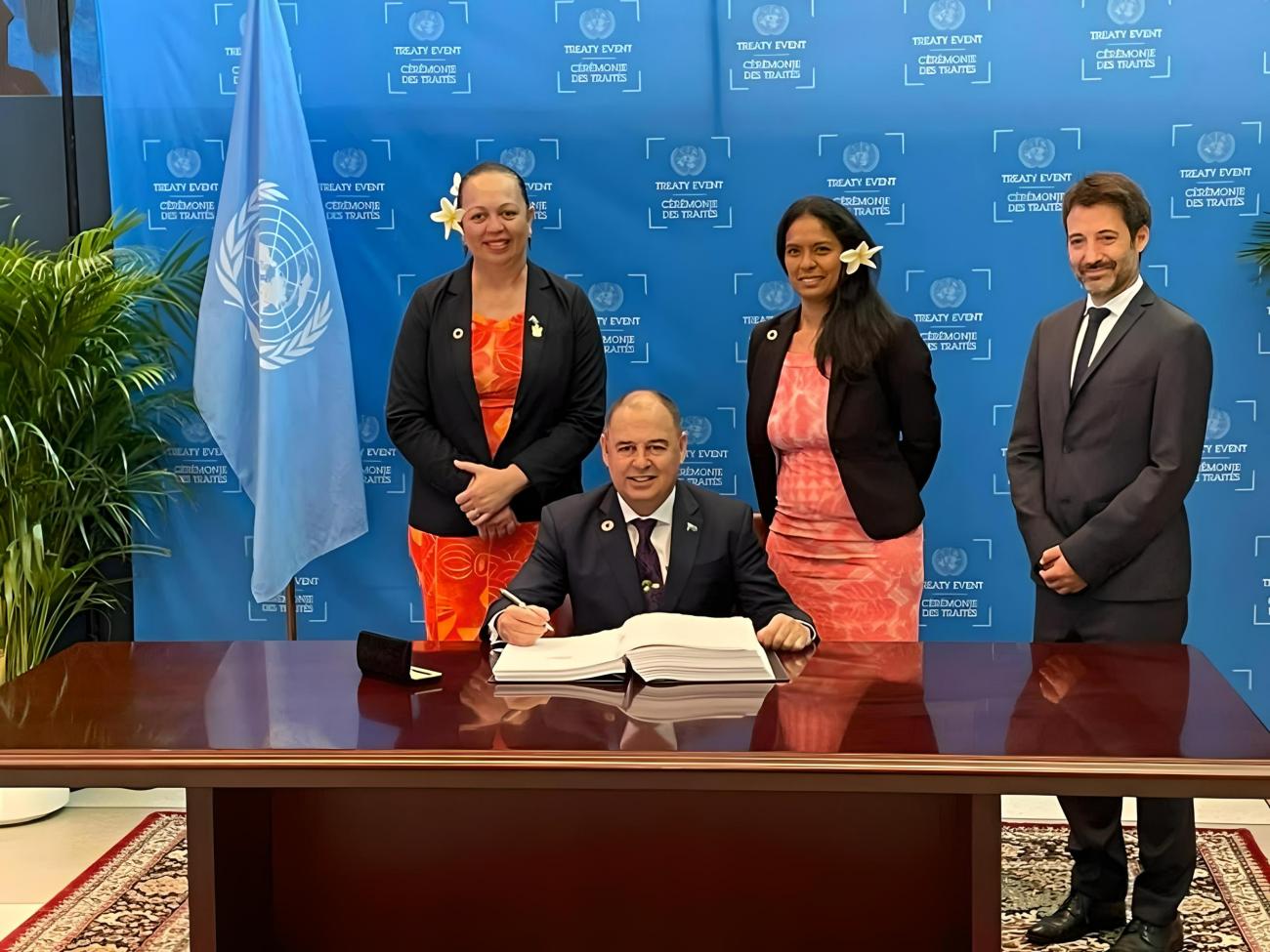 Cook Islands sign historic agreement to safeguard marine biodiversity beyond national jurisdiction