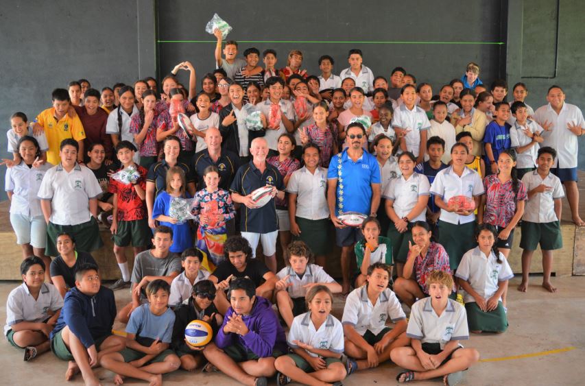 Kicking off a love of sport: Tuakau Terrabulls Club donates sports balls to Apii Nikao
