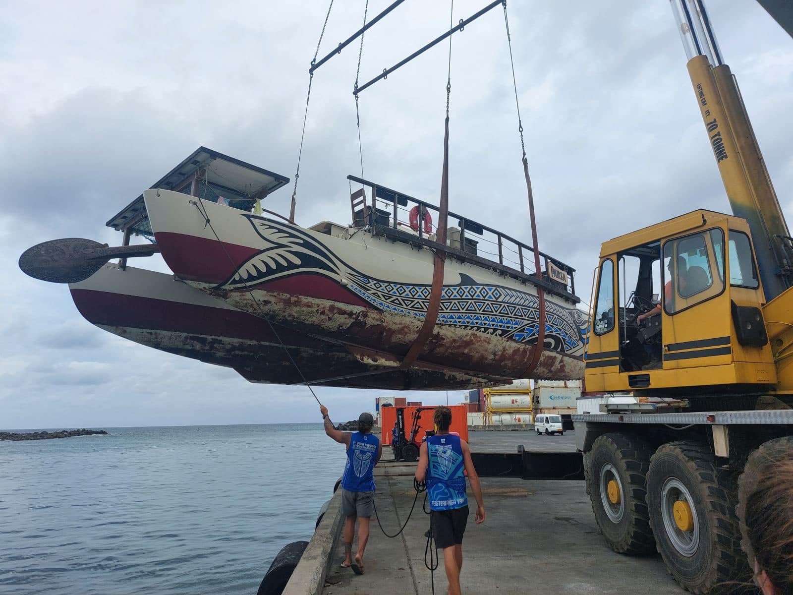 Vaka Paikea takes a dry dock vacation in preparation for cyclone season