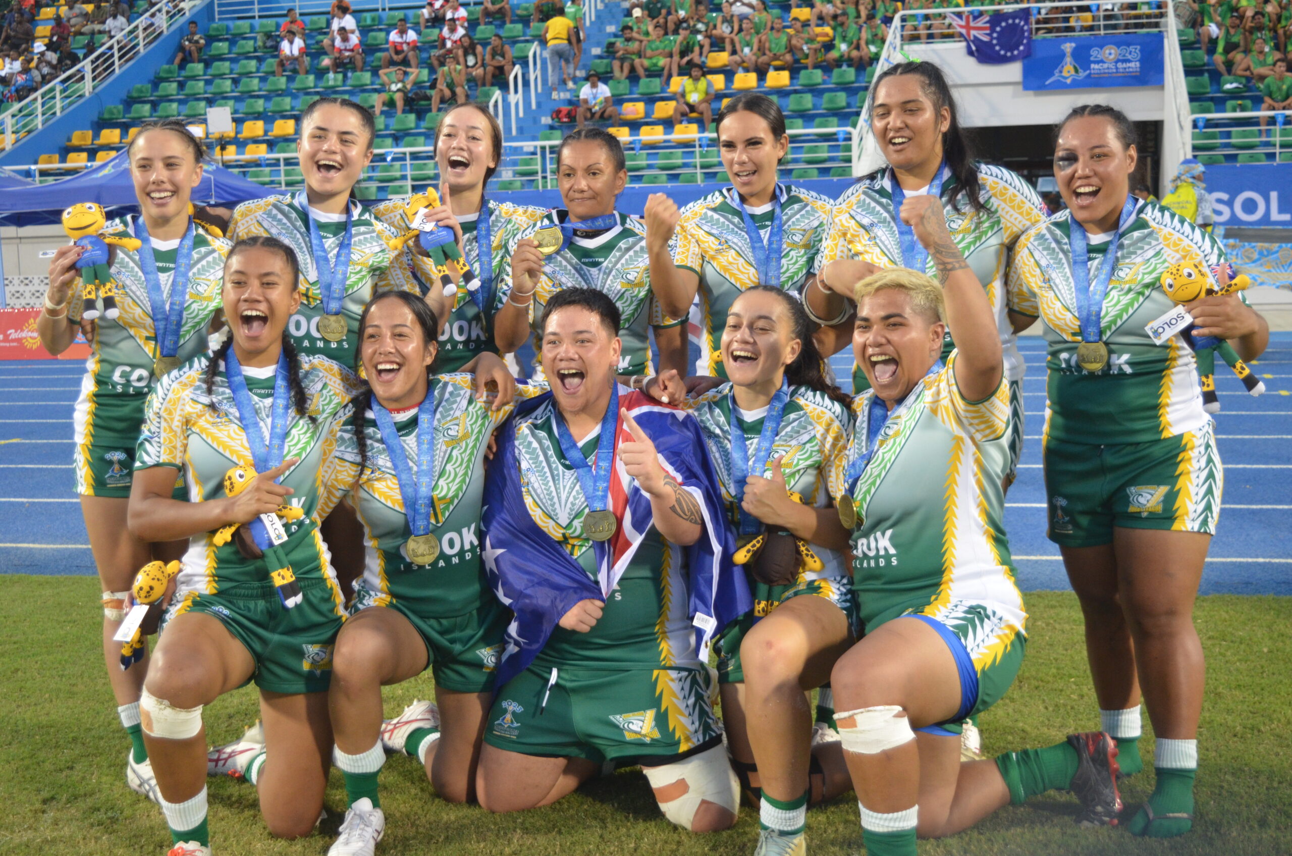 Cook Islands Rugby League Nines teams win medals at Pacific Games
