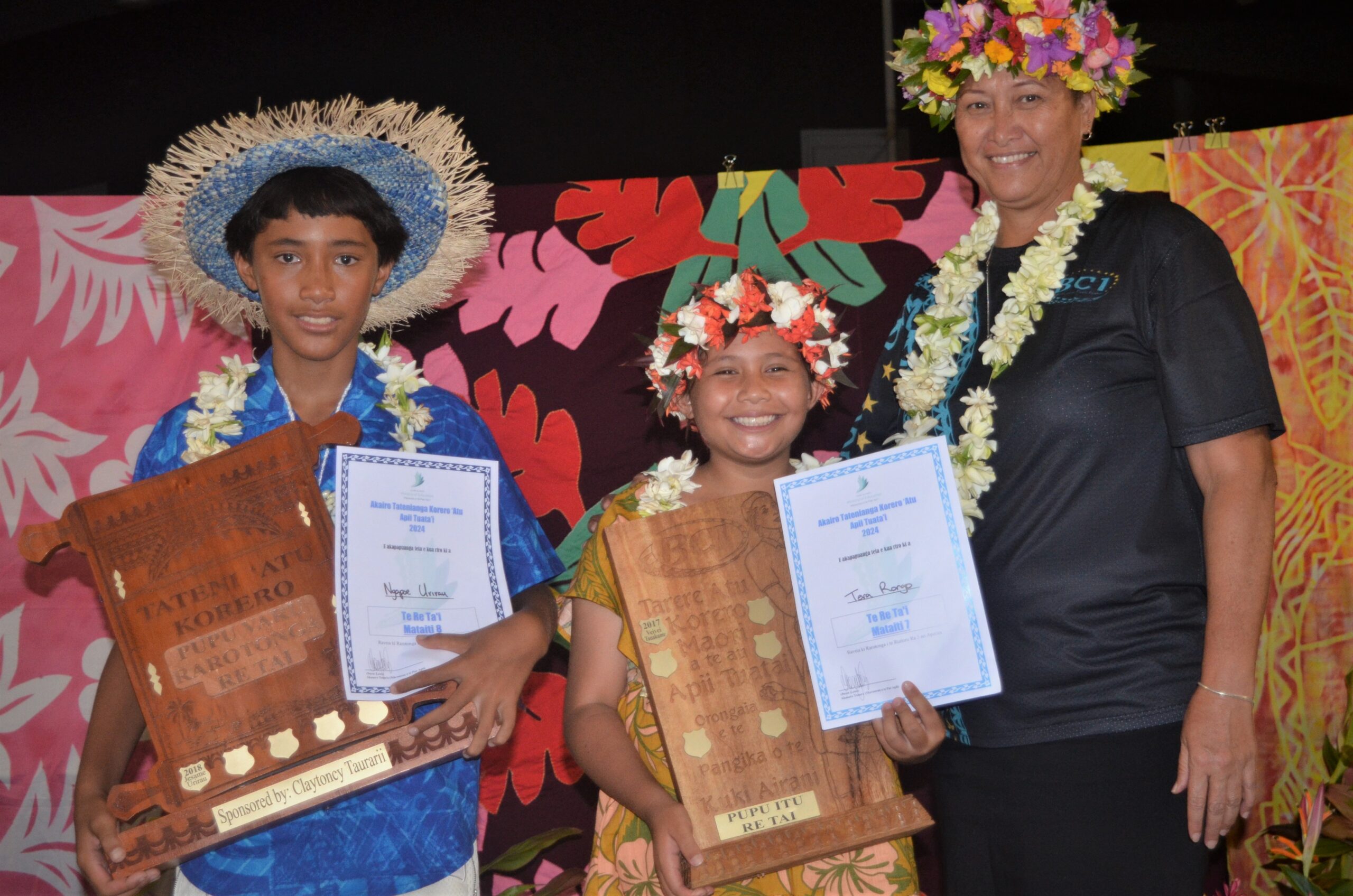 Apii Avarua students win top trophies in Māori Speech Competition